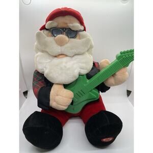 Vintage Musical Santa Claus Plush Stuffed Animal Toy TL Toys 1993